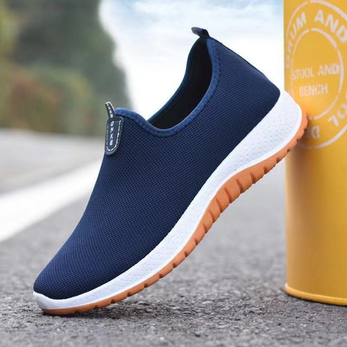 Unisex Trendy Solid Slip On Sneakers, Comfy Non Slip Soft Sole Shoes For Men's & Women's Outdoor Activities