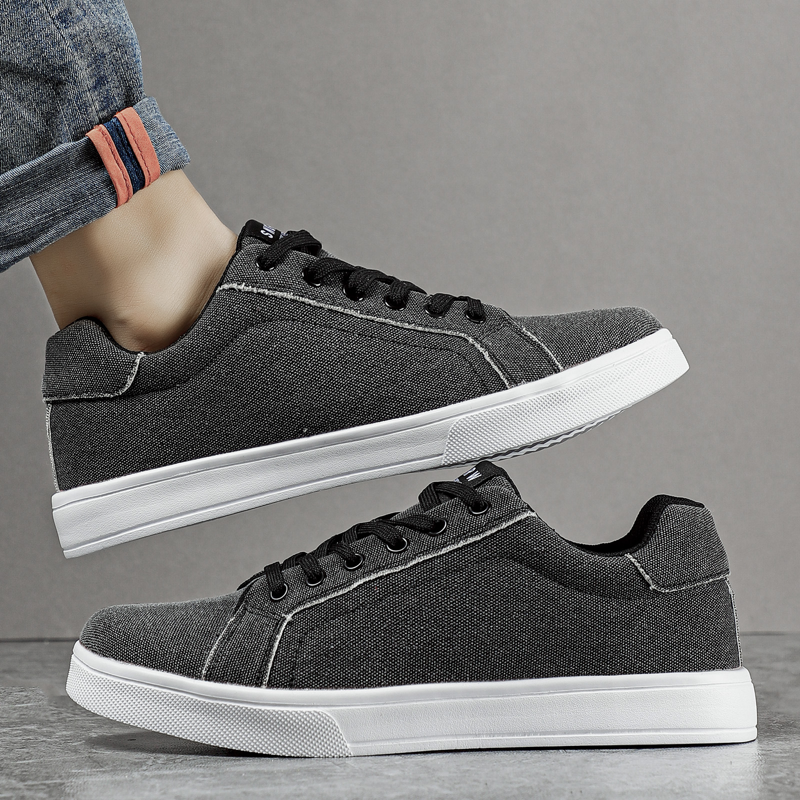 canvas skate shoes men s trendy wear resistant non slip details 7