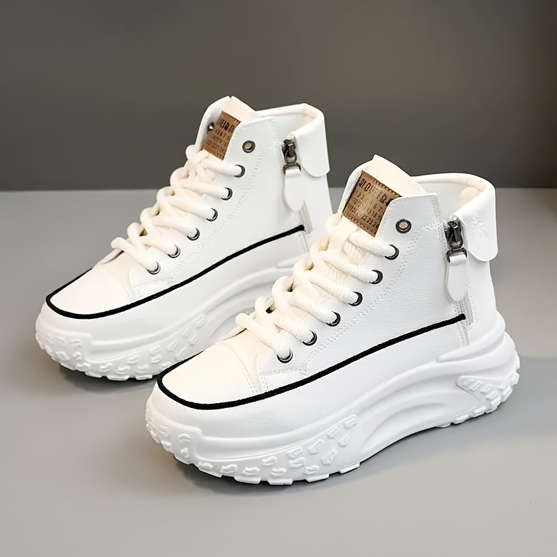 women s platform sneakers comfortable high top outdoor shoes details 0